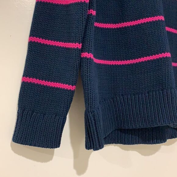 Banana Republic Striped Navy- pink Sweater - Picture 3 of 6
